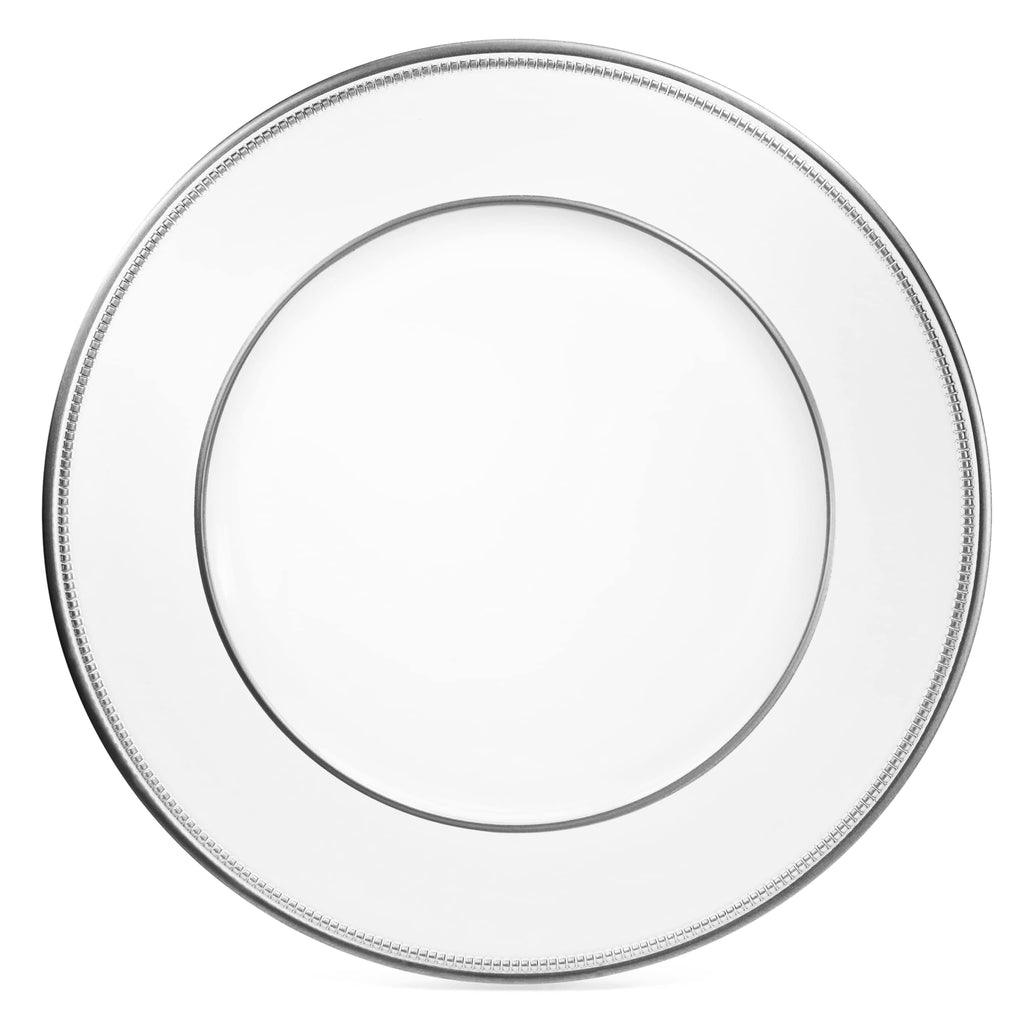 OCCASIONS  10 Pieces Round 13 Round Acrylic Plastic Wedding Chargers Dinner Party Decoration Charger Plates (Crown White & Silver)
